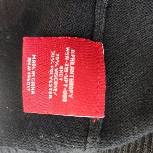 N:Philanthropy Ariel Open Back Black Sweater S - Picture 6 of 6